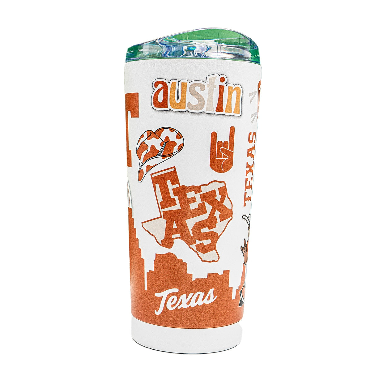 Texas Longhorns Native Powder Coat Tumbler - 20 Oz
