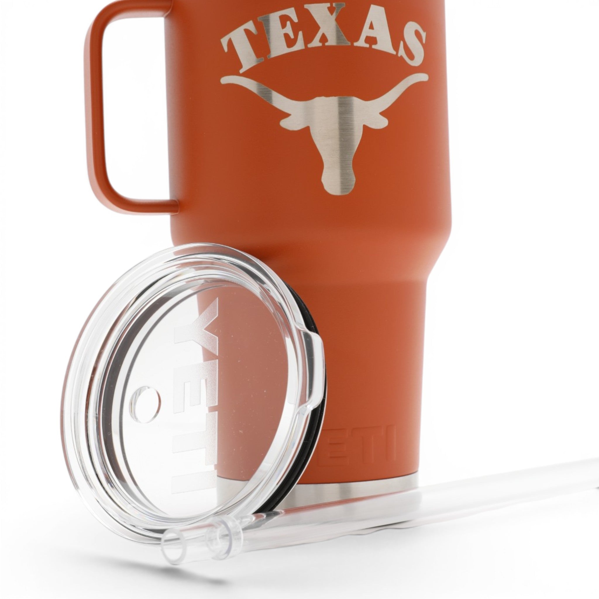 YETI Arch Texas Longhorns Burnt Orange Mug With Straw Lid - 35 oz