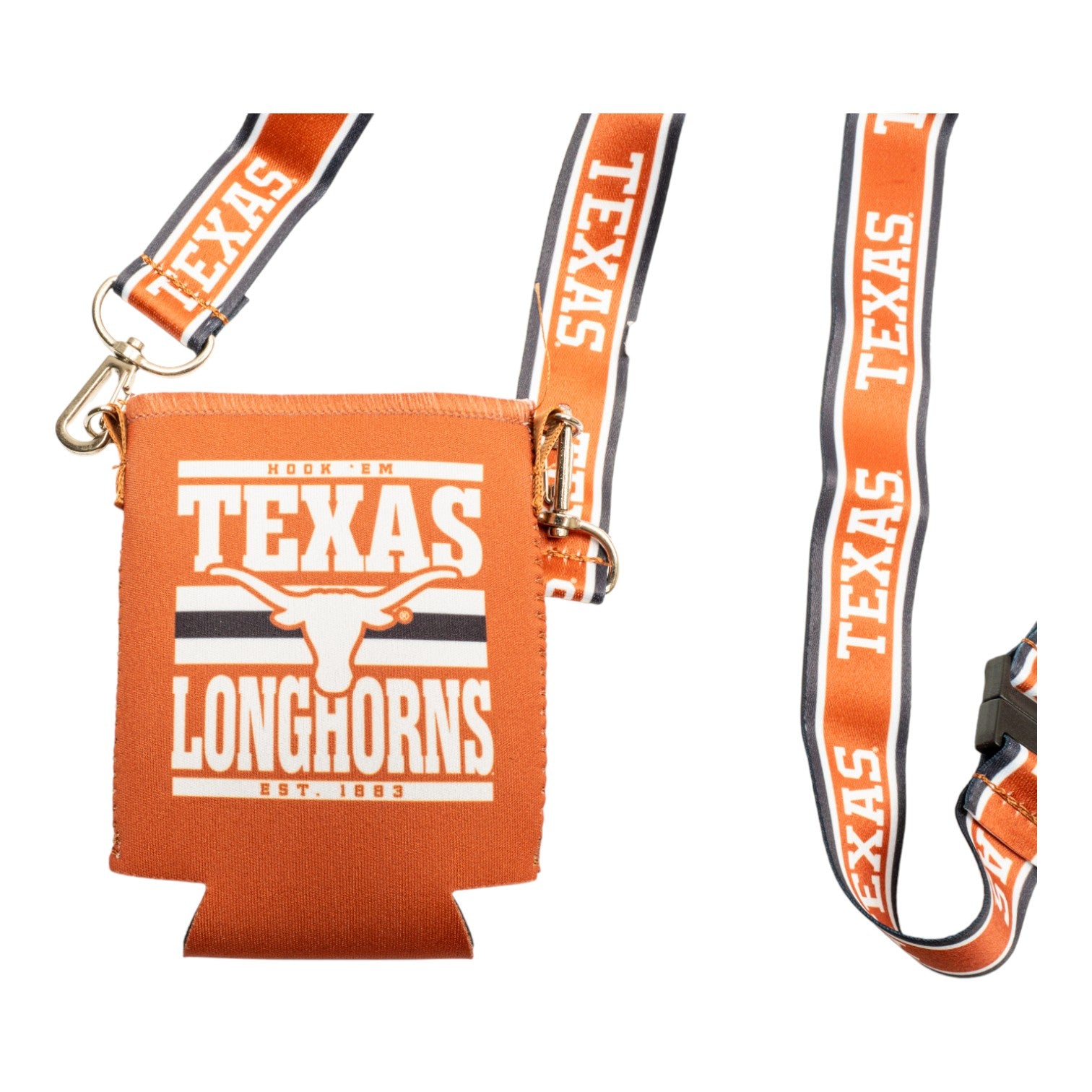 Texas Longhorns Can Cooler Lanyard