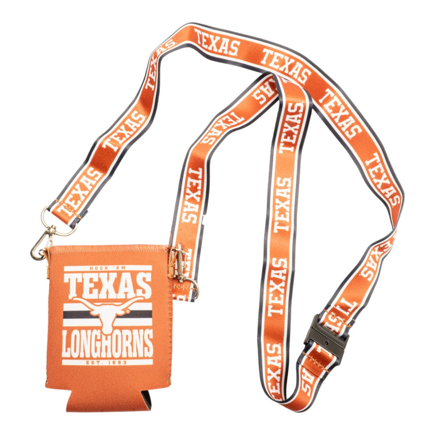 Texas Longhorns Can Cooler Lanyard