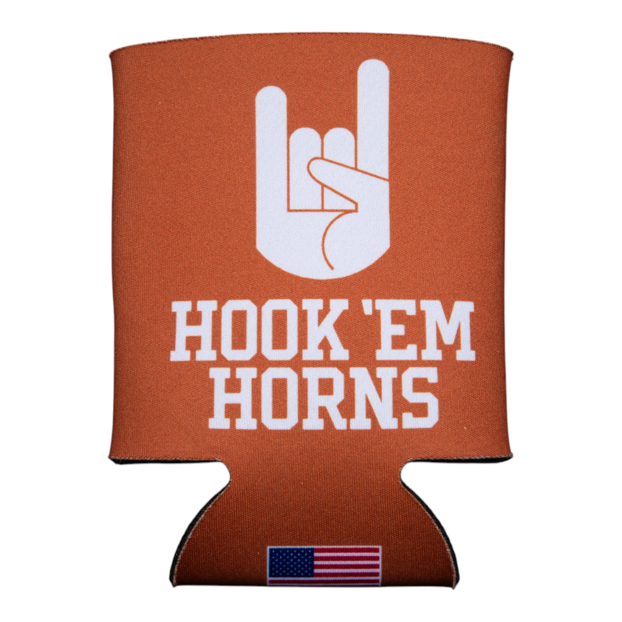 Hook 'Em Horns Hand Can Cooler