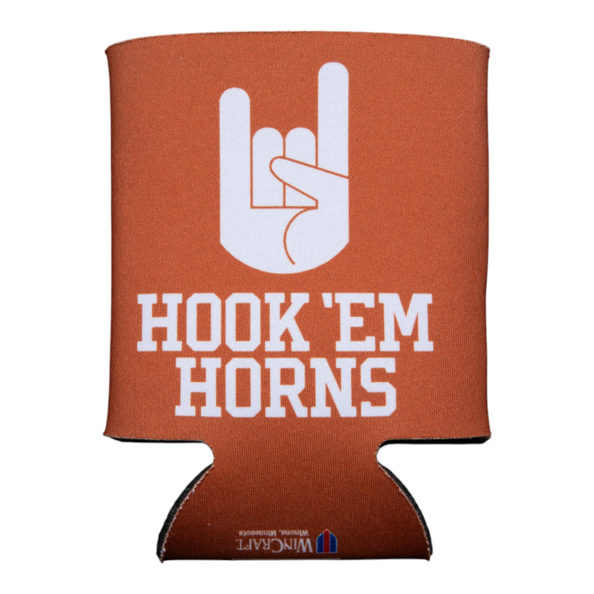 Hook 'Em Horns Hand Can Cooler