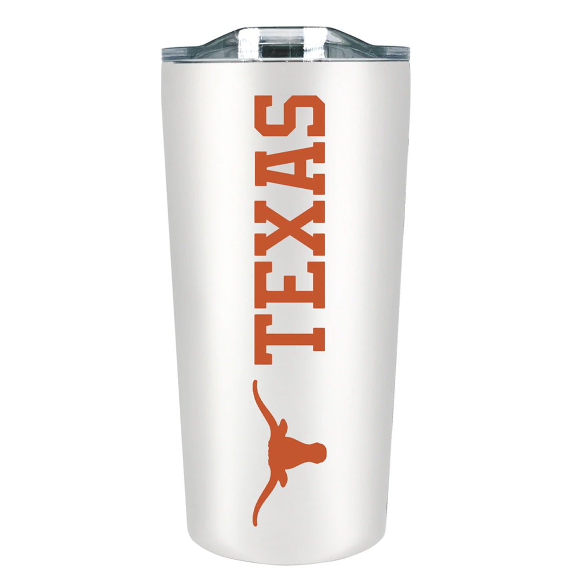 Texas Longhorns White Stainless Soft Touch Tumbler - 18 Oz
