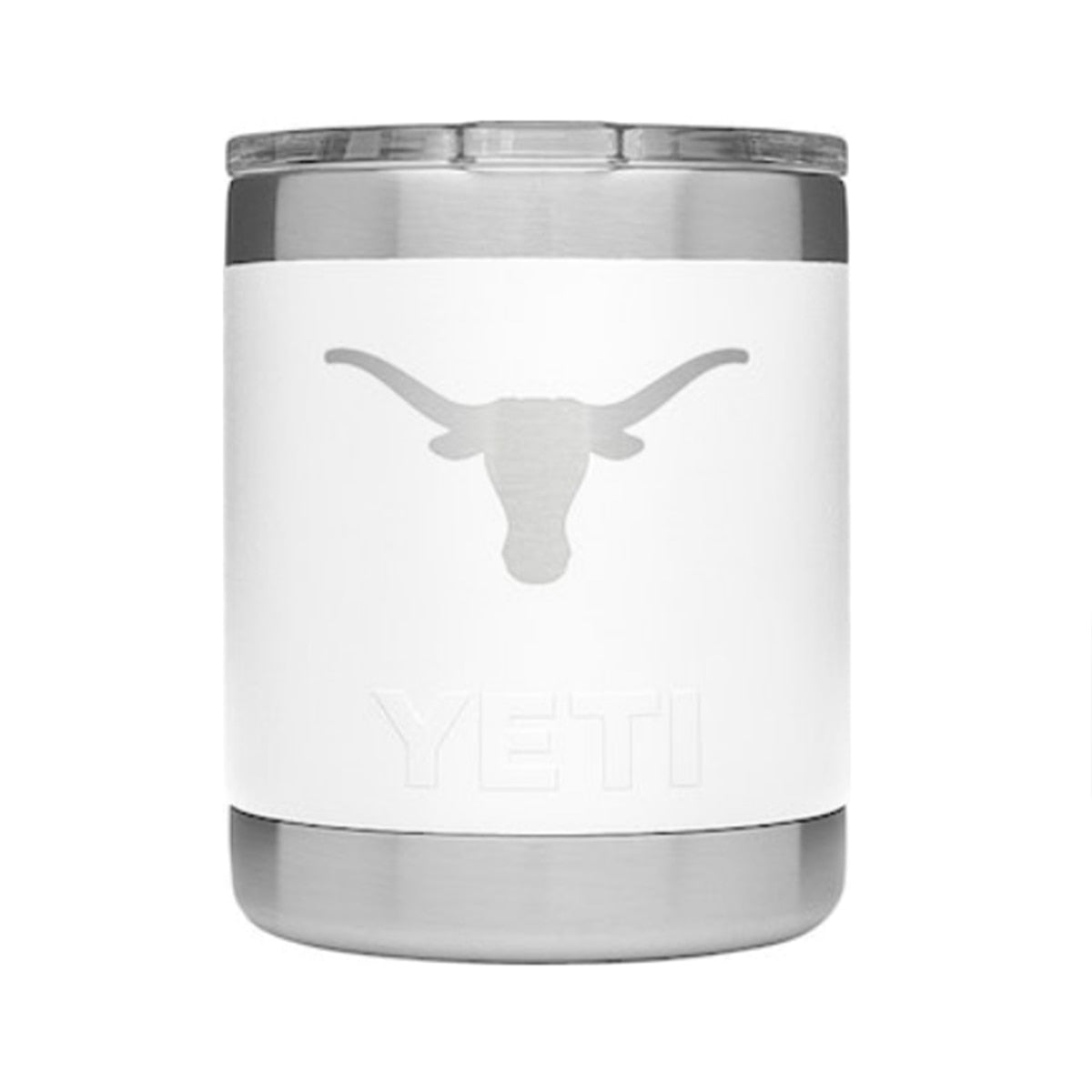 YETI Texas Longhorns White Rambler Lowball - 10 oz