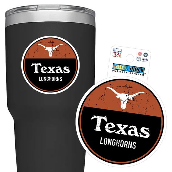 Bevo Over Texas Rugged Sticker