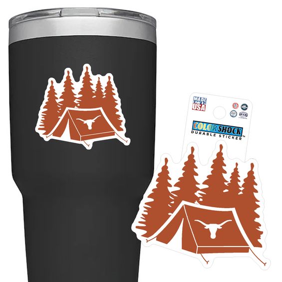 Texas Tent Rugged Sticker