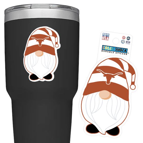 Texas Gnome Rugged Sticker