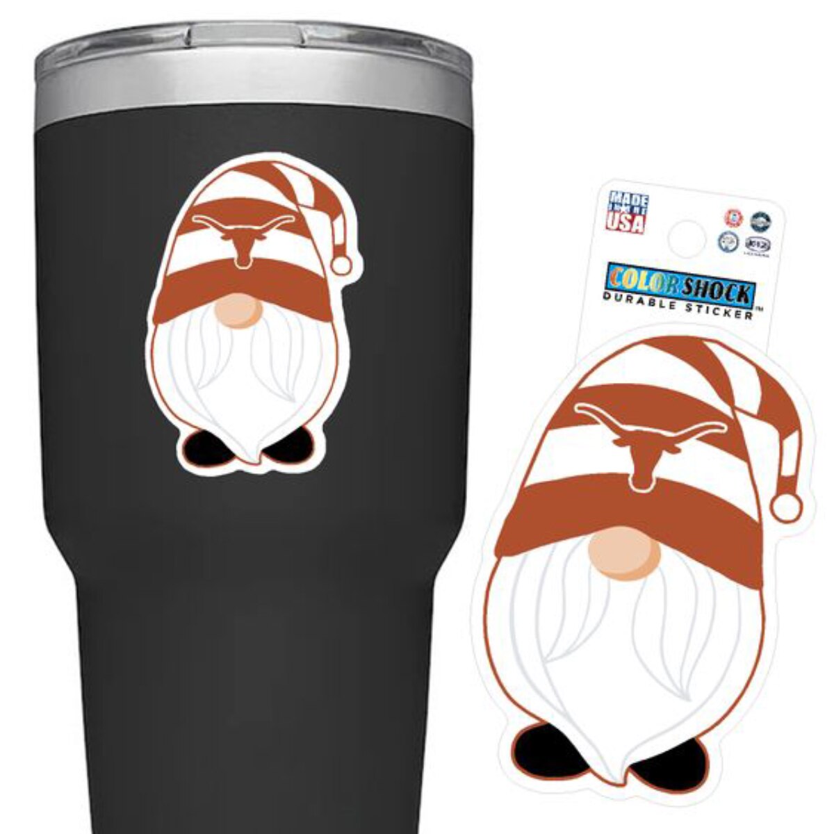 Texas Gnome Rugged Sticker