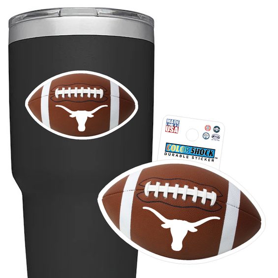 Texas Football Rugged Sticker