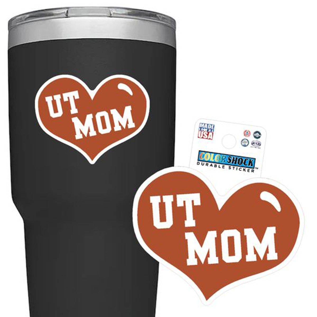UT Mom Rugged Sticker