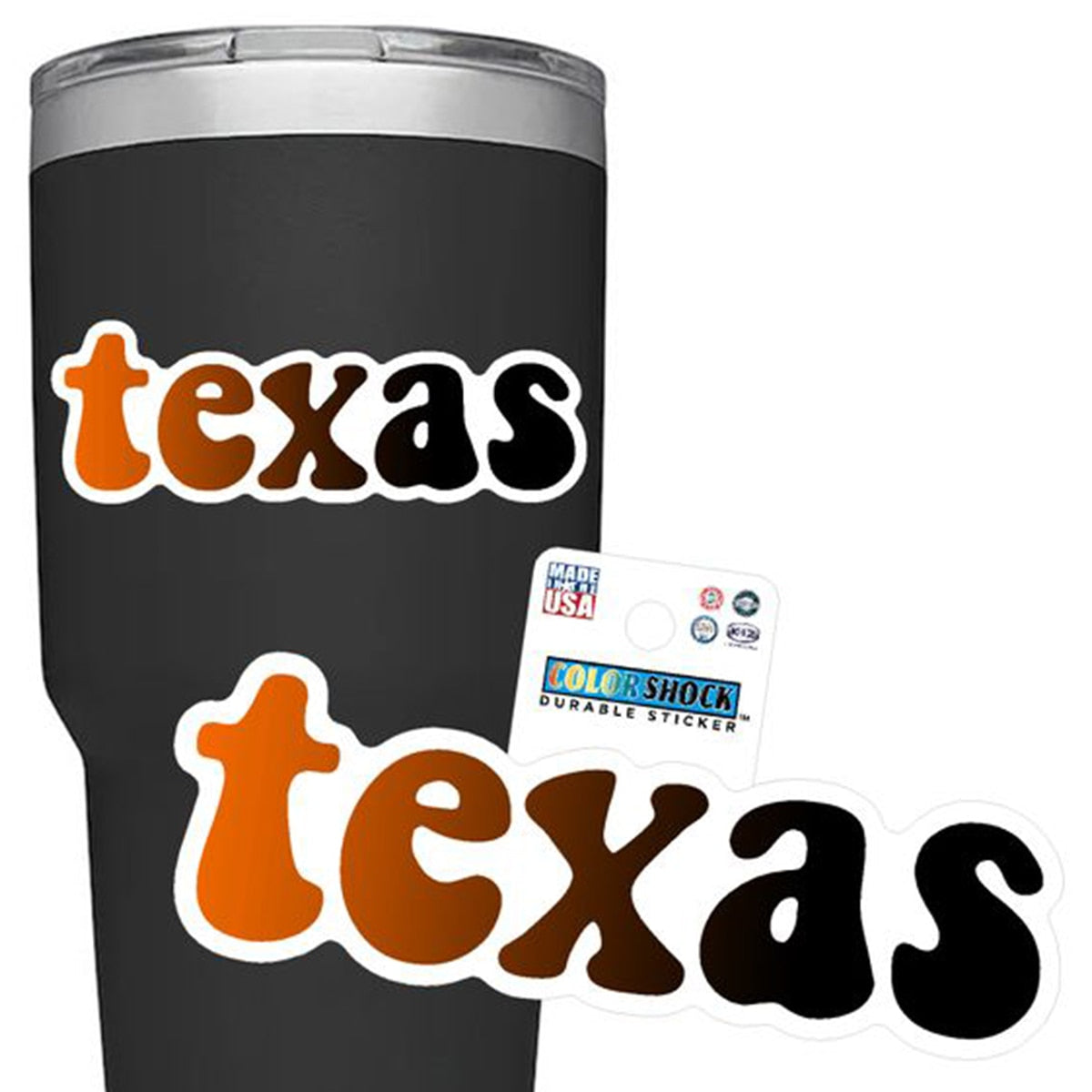 Texas Groovy Rugged Sticker