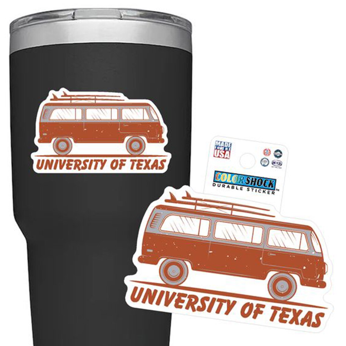 Texas Van Rugged Sticker