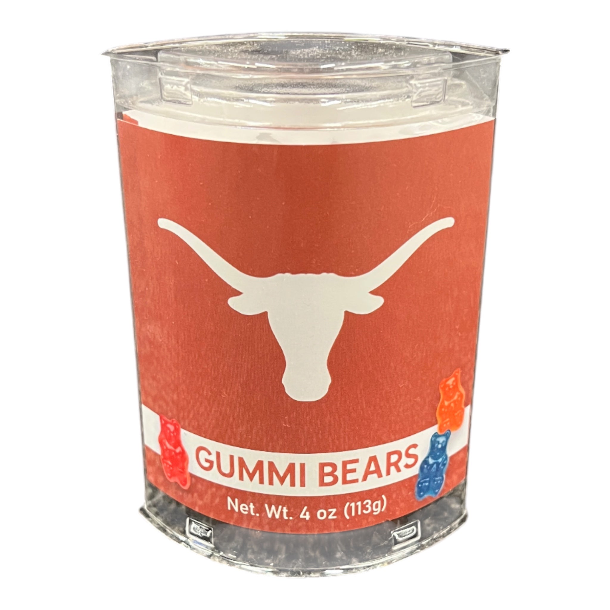 Texas Longhorns Gummy Bears 4" Container