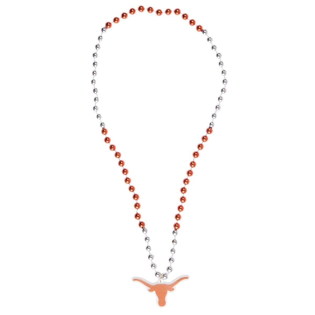 Texas Longhorns Beaded Medallion Necklace