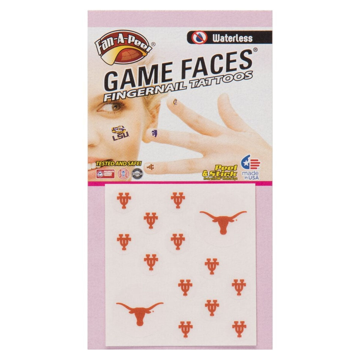 Longhorn Mini Temporary Tattoo Set