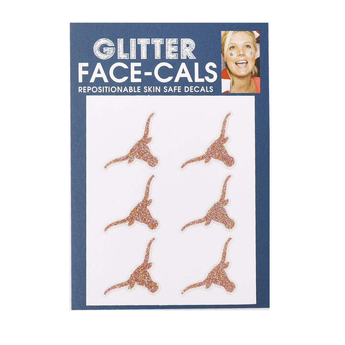 Texas Longhorns Glitter Tattoo