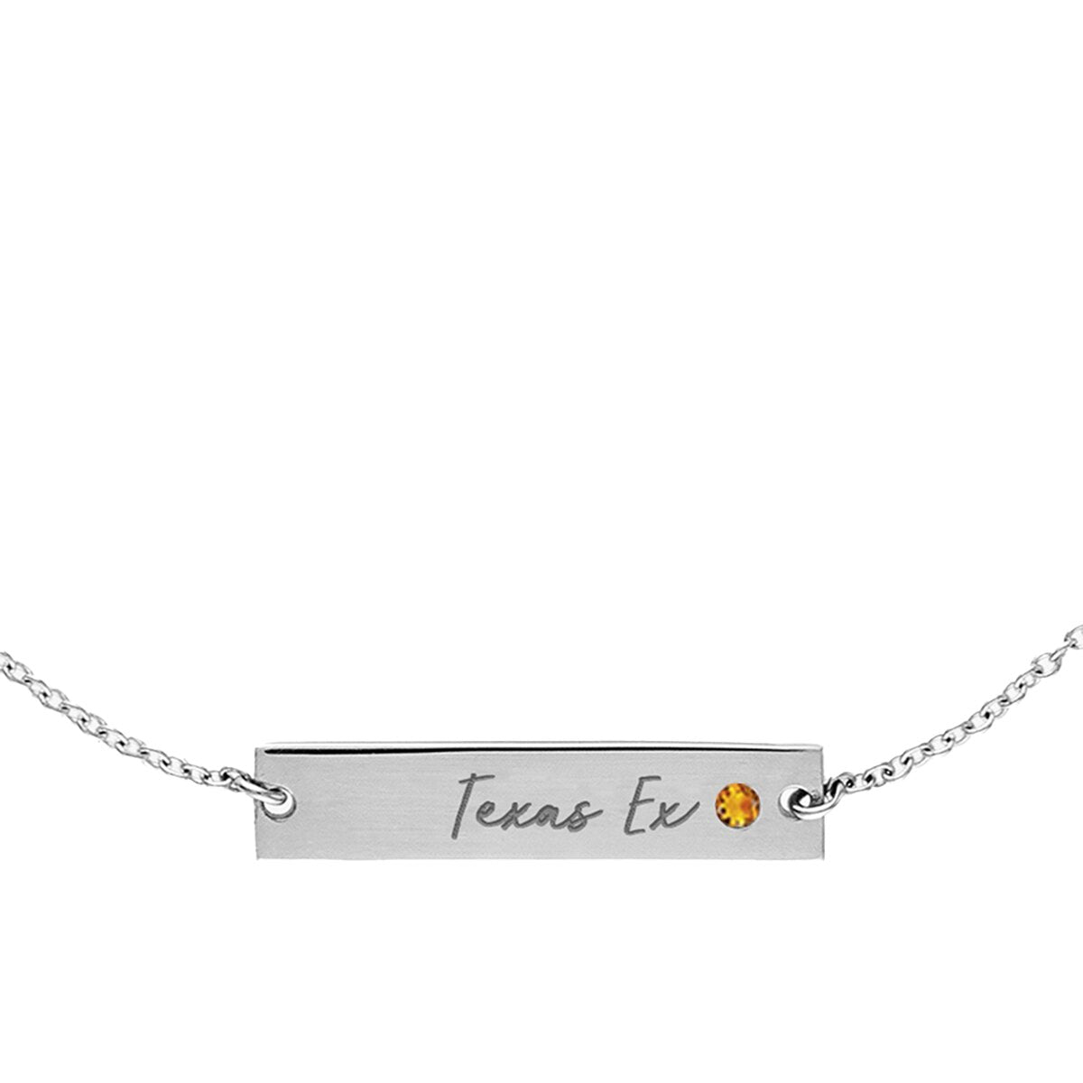 Texas Exes Citrine Bracelet - Sterling Silver