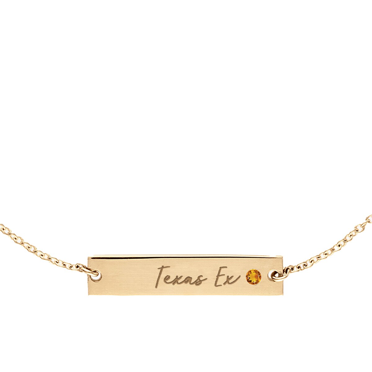 Texas Exes Citrine Bracelet - 14K Gold