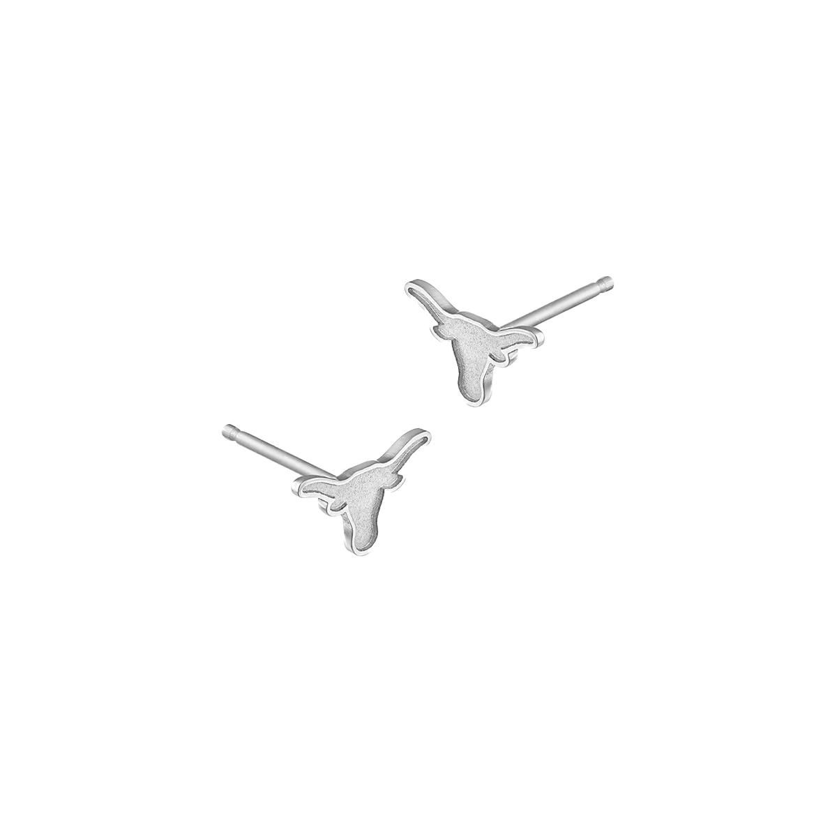 Kyle Cavan UT Longhorn Stud Earrings Sterling Silver
