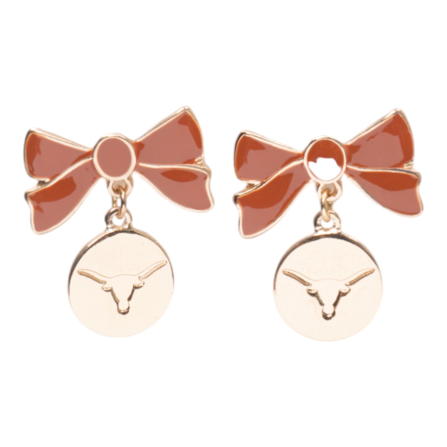 Texas Longhorns Earrings Impatiens