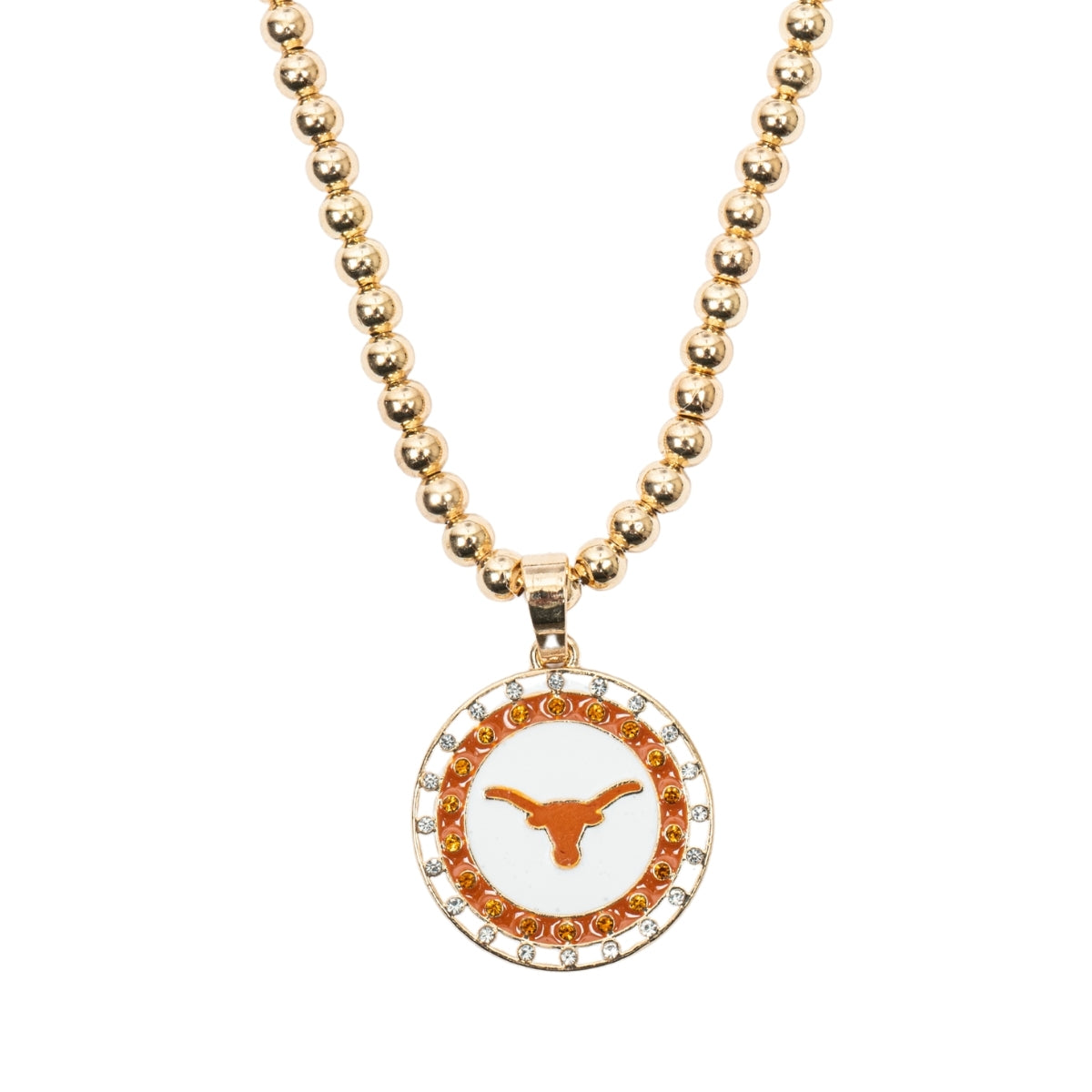 Texas Longhorns Disc Necklace