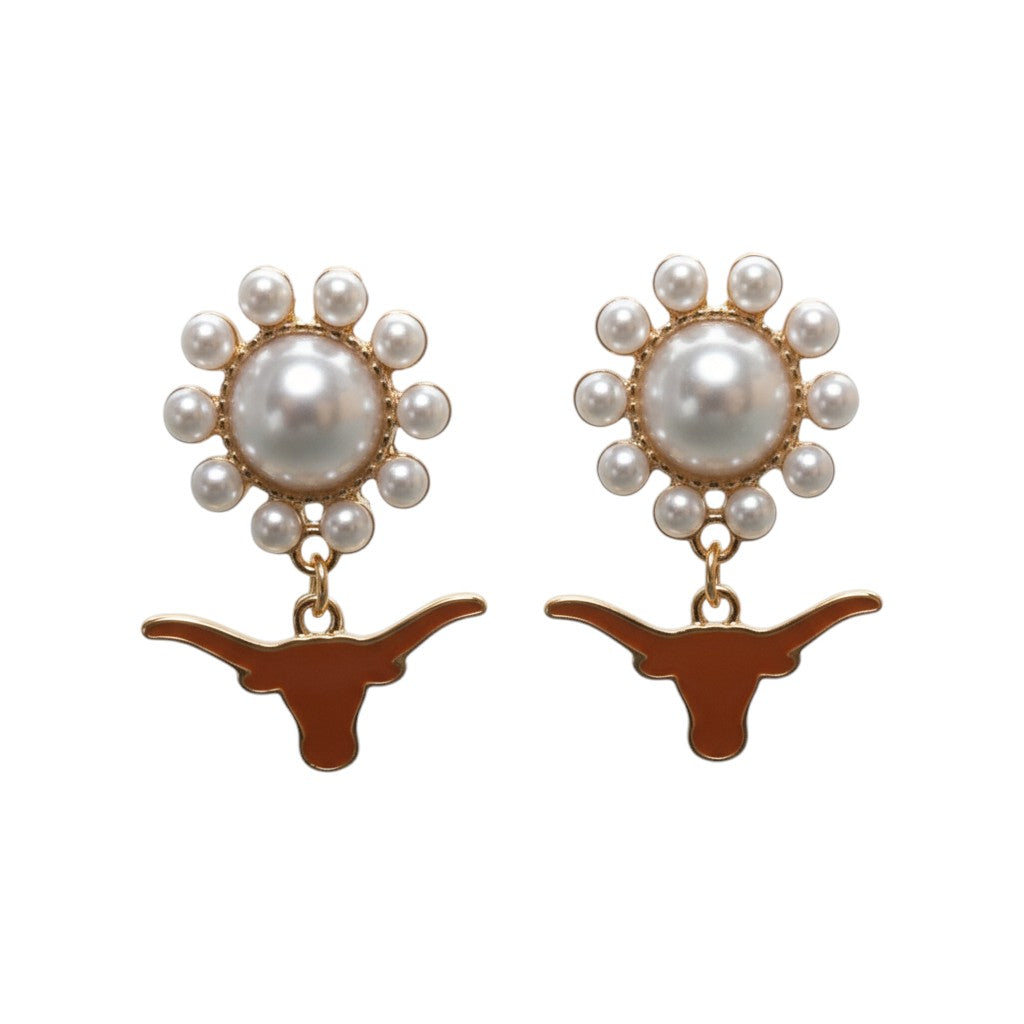 Texas Longhorns Burrata Earrings