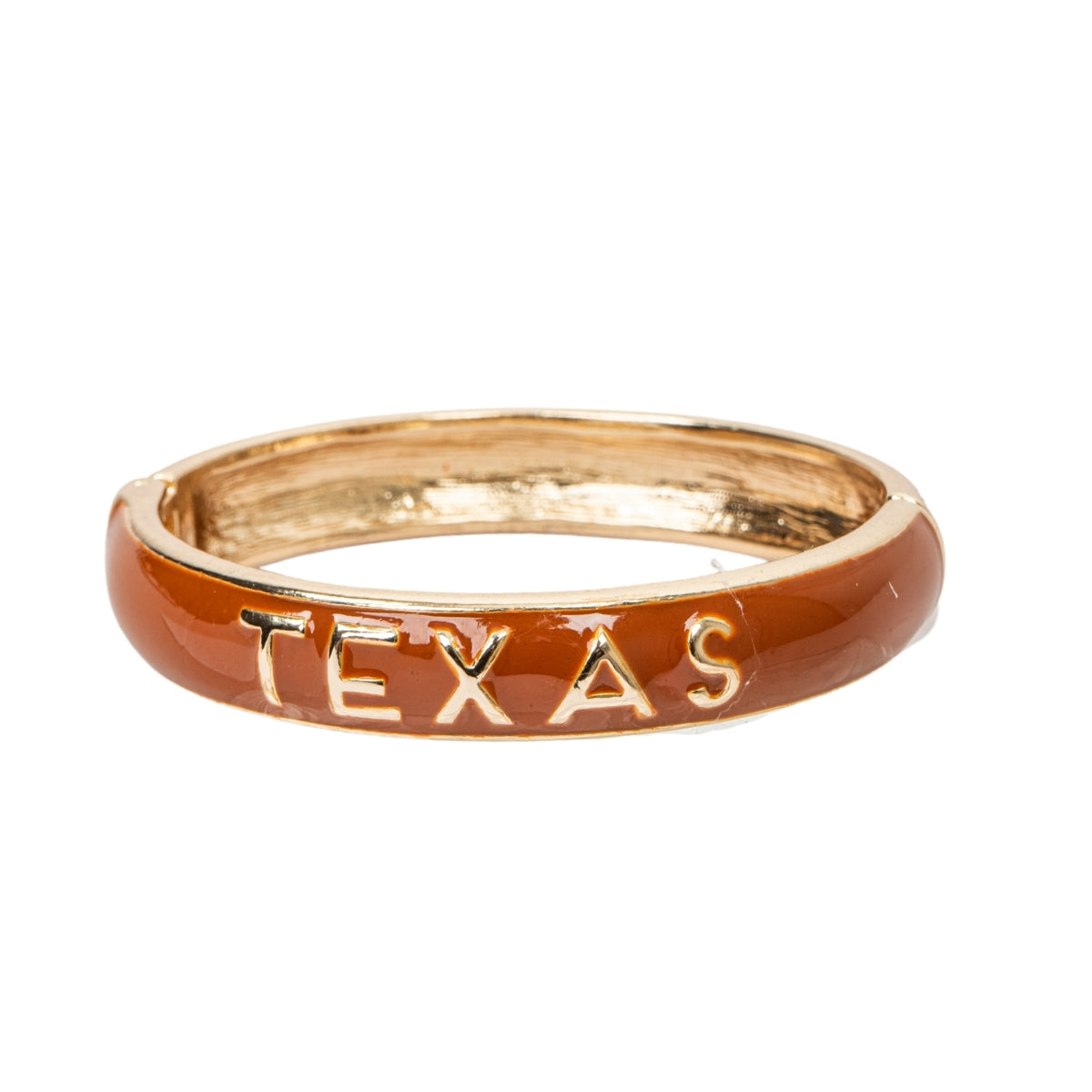 Texas Longhorns Sculpted Enamel Hinge Bangle