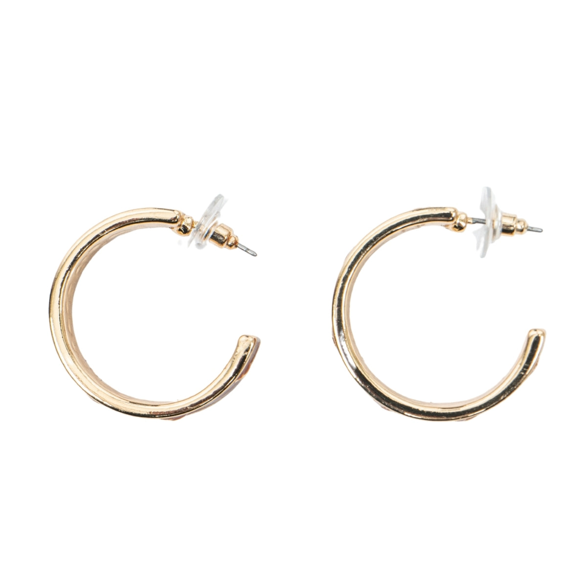 Texas Longhorns Enamel Logo Hoop Earrings