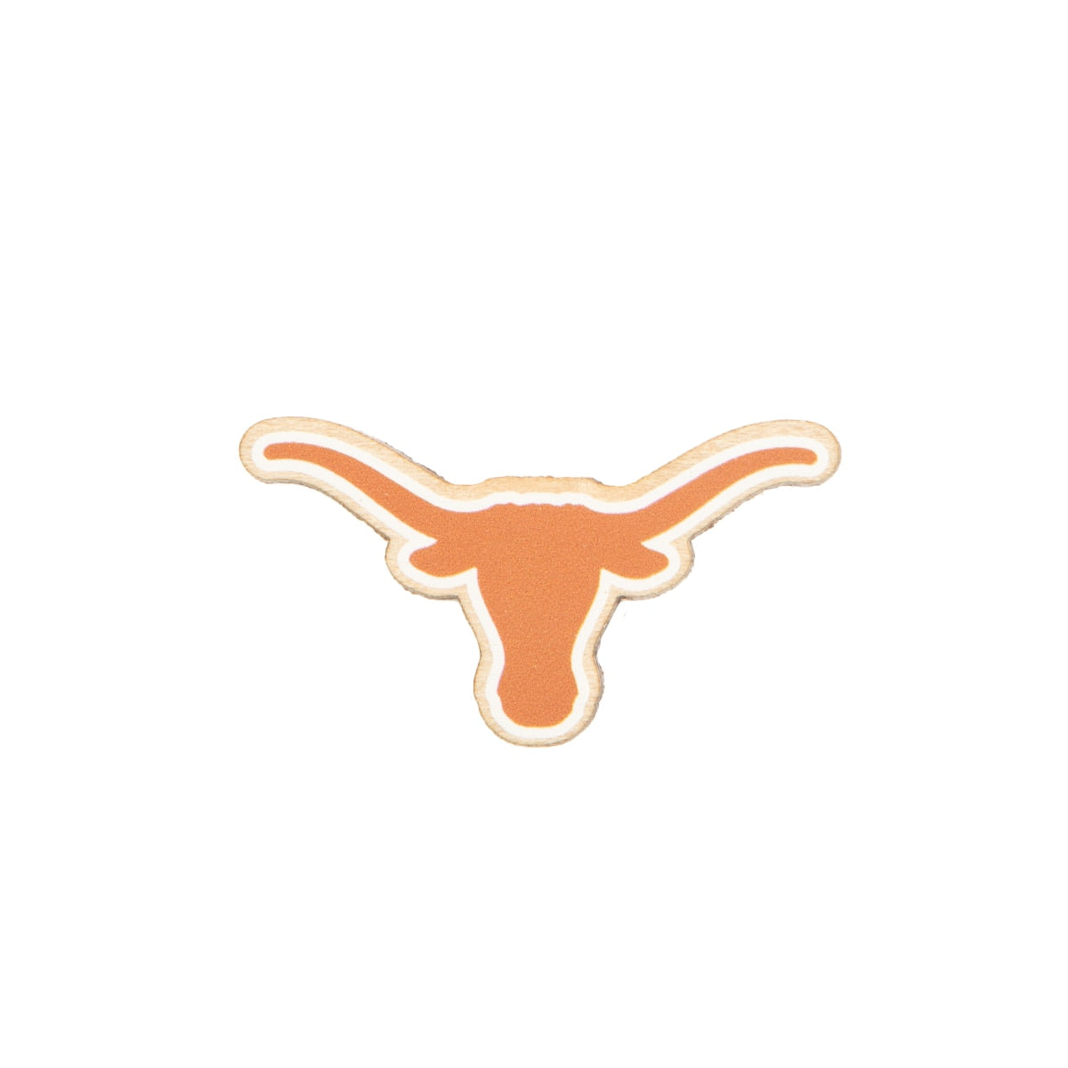 Texas Longhorns Insignia Wooden Pin - 1"