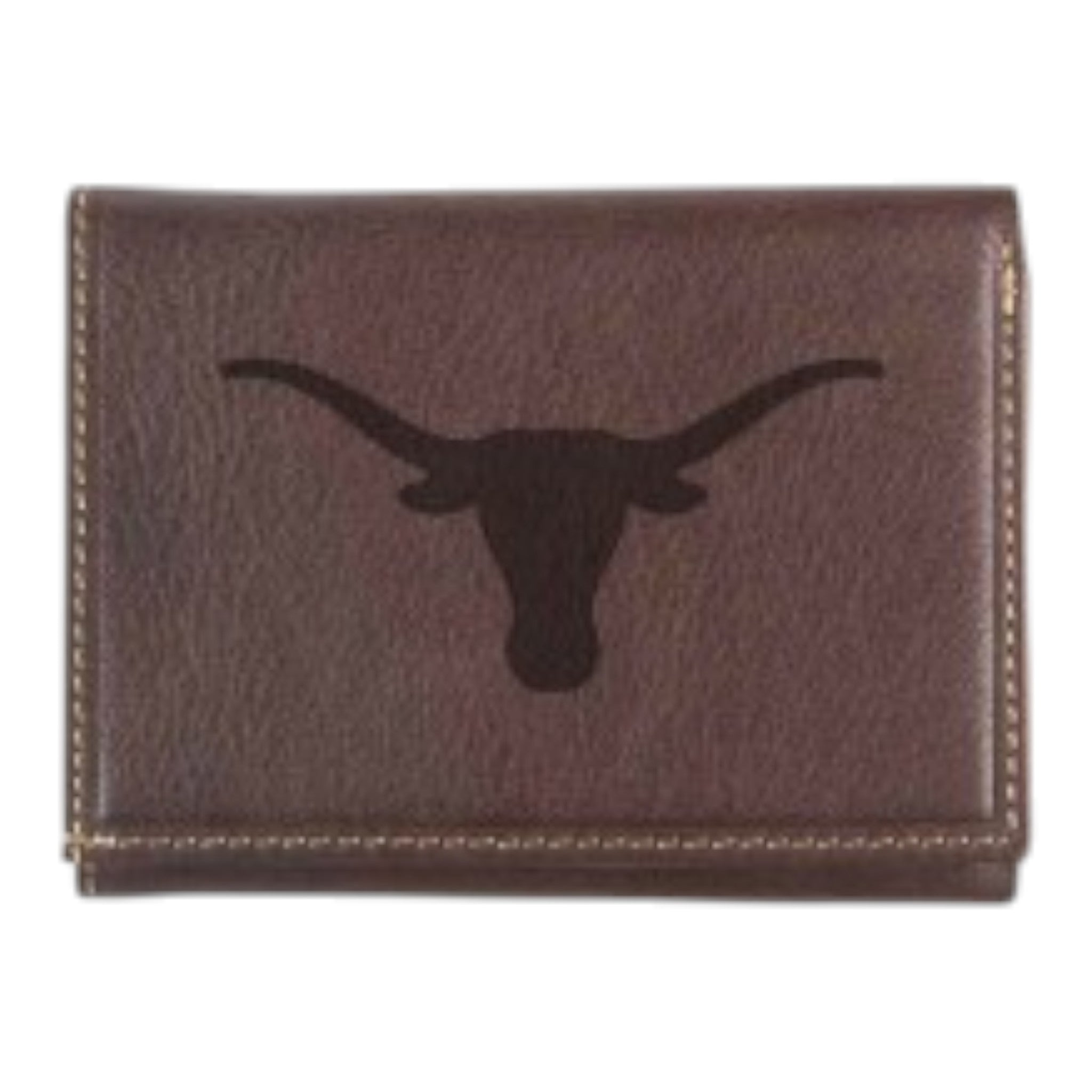 Texas Longhorns Tri-fold Wallet Contrast Stitch