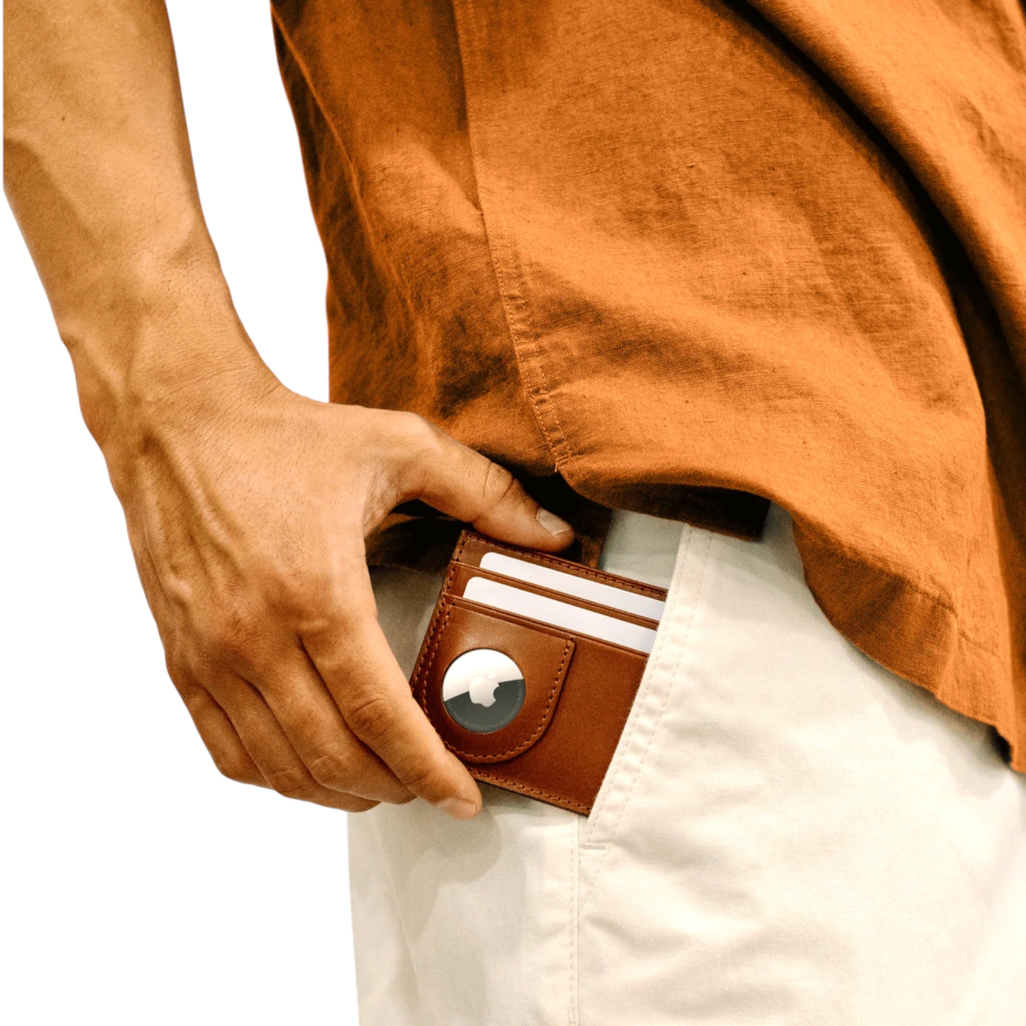 Texas Longhorns Gameday Italian Leather Airtag Wallet