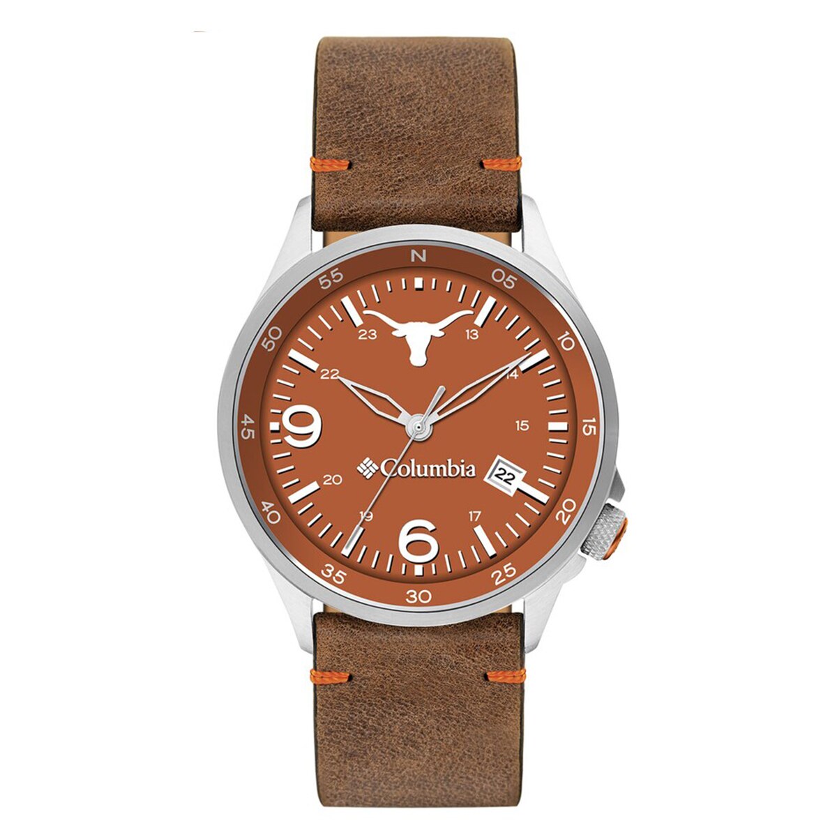 Columbia Texas Longhorns Canyon Ridge Leather Watch