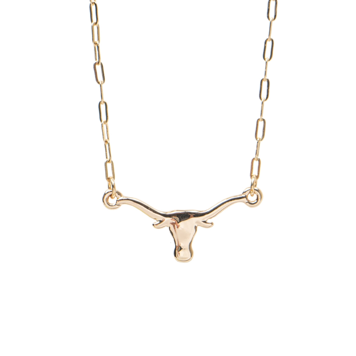 Texas Longhorns 24K Gold Plated Pendant Necklace