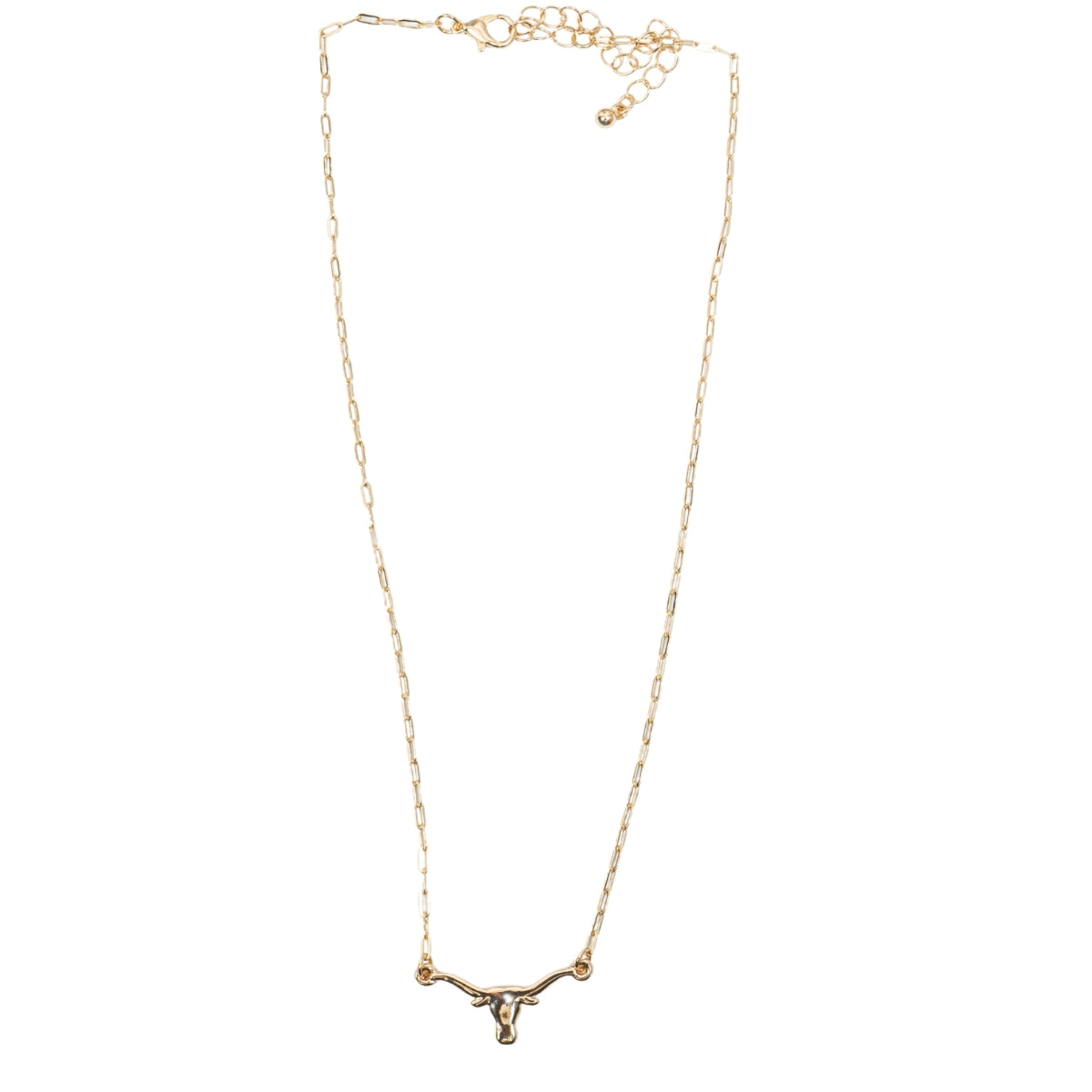 Texas Longhorns 24K Gold Plated Pendant Necklace