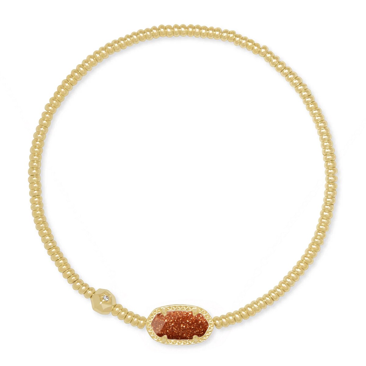 Kendra Scott Grayson Gold Stretch Bracelet in Goldstone