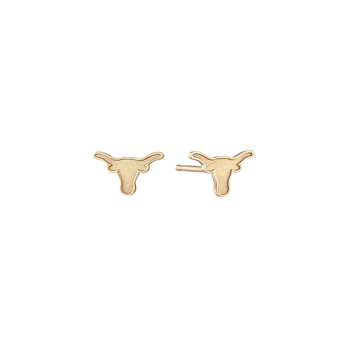 UT Longhorn Stud Earrings - Cavan Gold