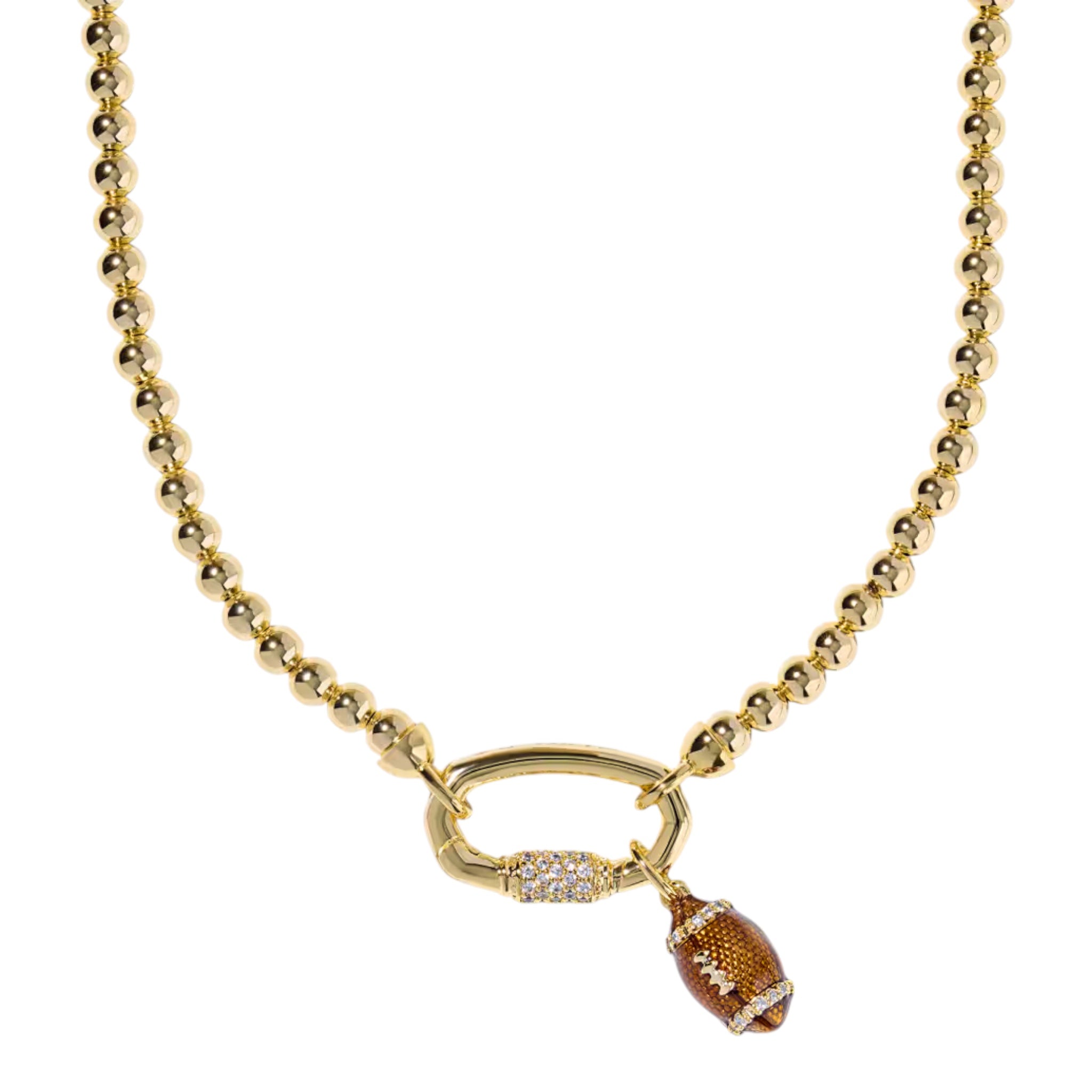 Kendra Scott Football Metal Strand Necklace