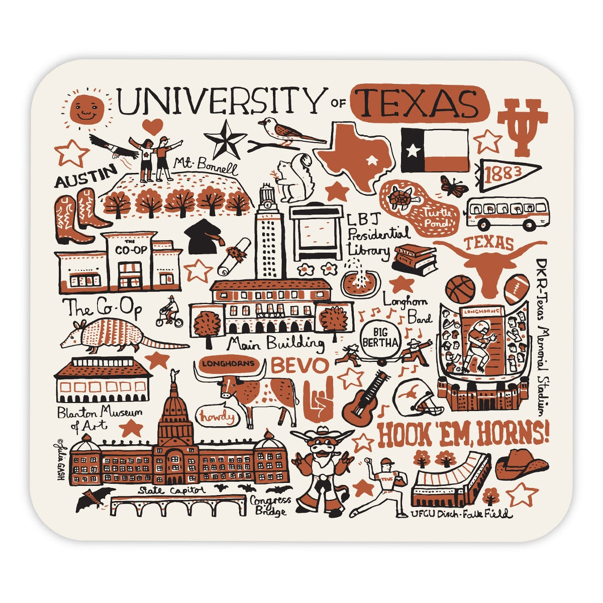 Julia Gash University of Texas Mousepad
