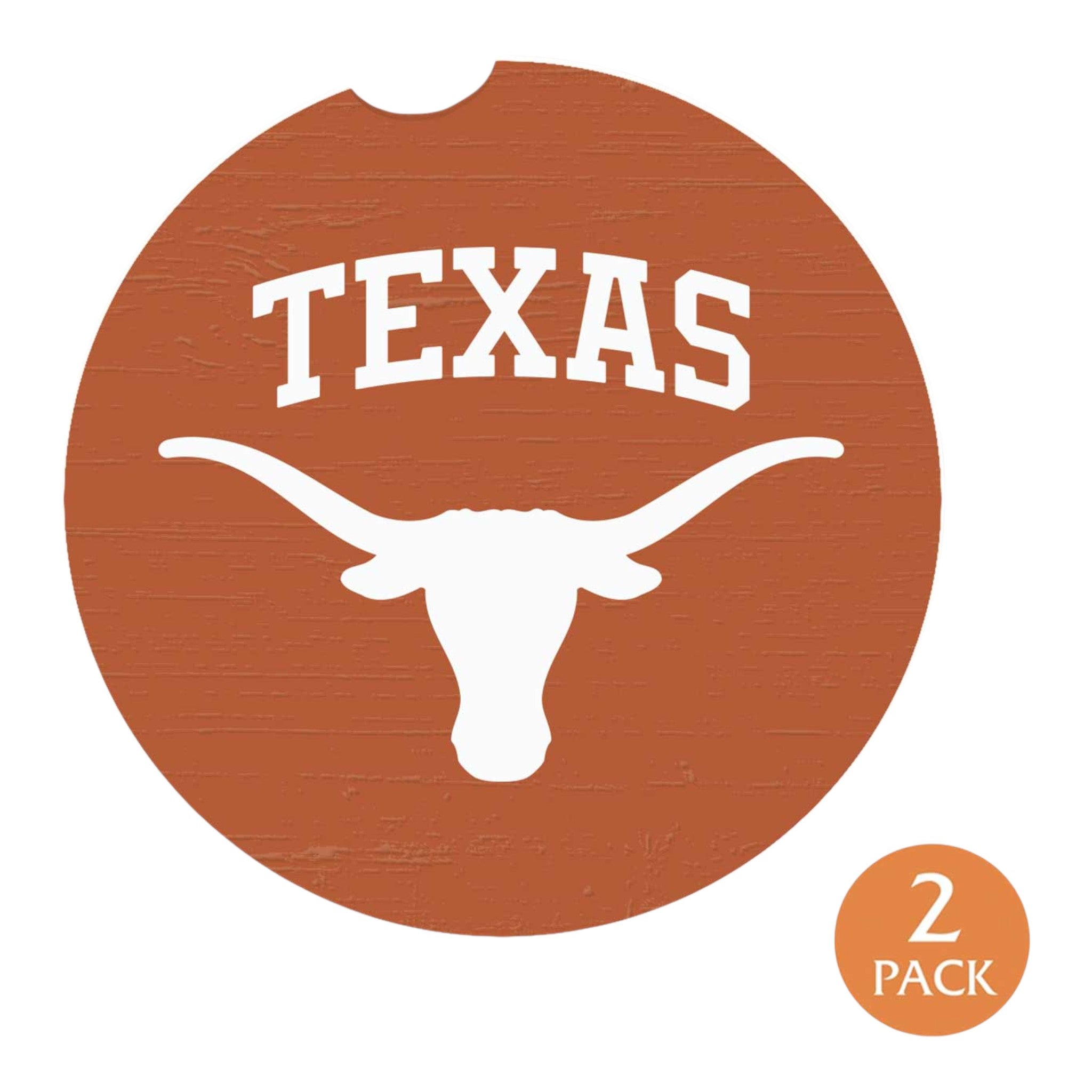 Texas Longhorns Car Coasters - 2 Pack