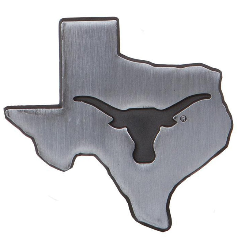 Longhorns State of Texas Chrome Car Emblem