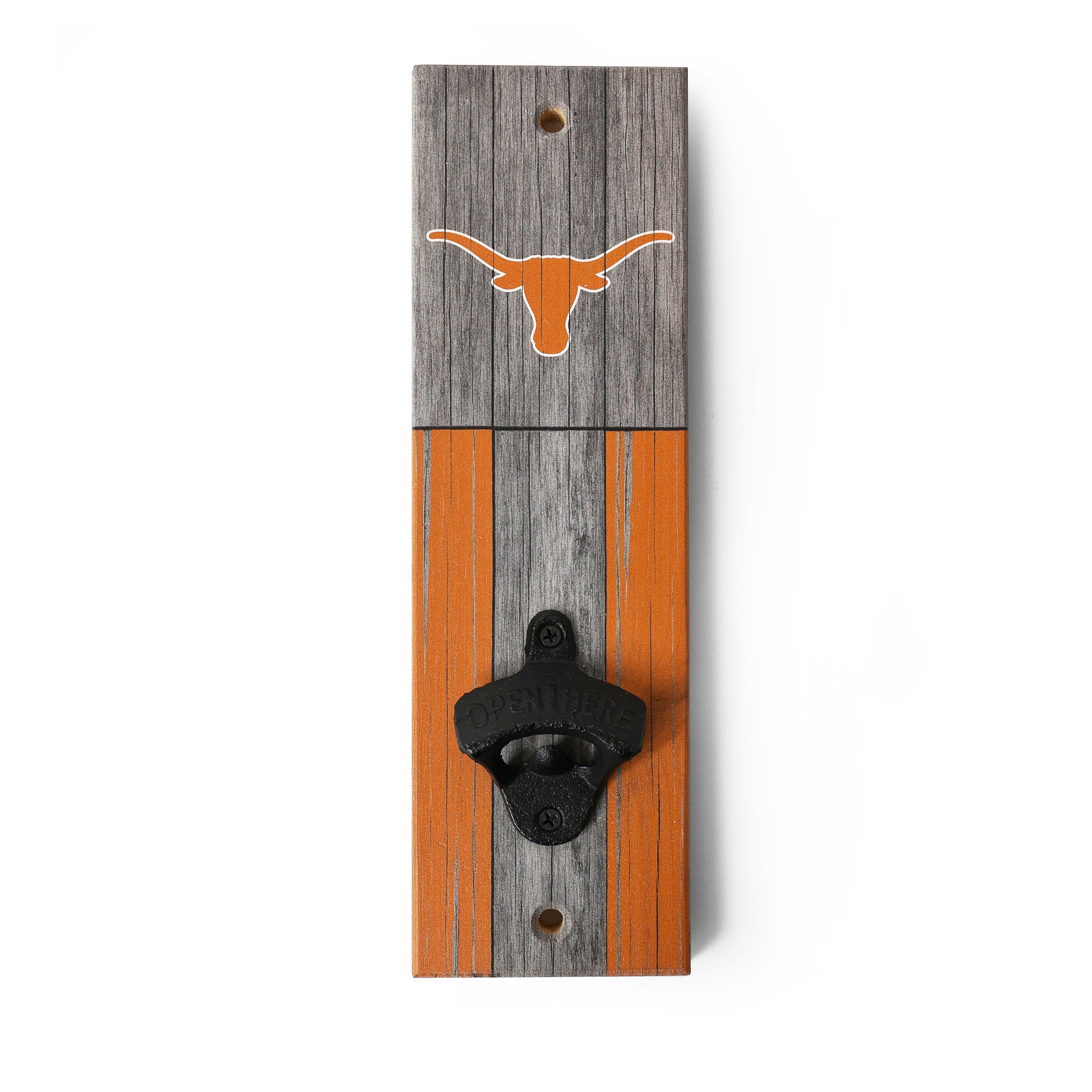 Texas Longhorns Steerhead Wall Mount Bottle Opener - 12" x 4"