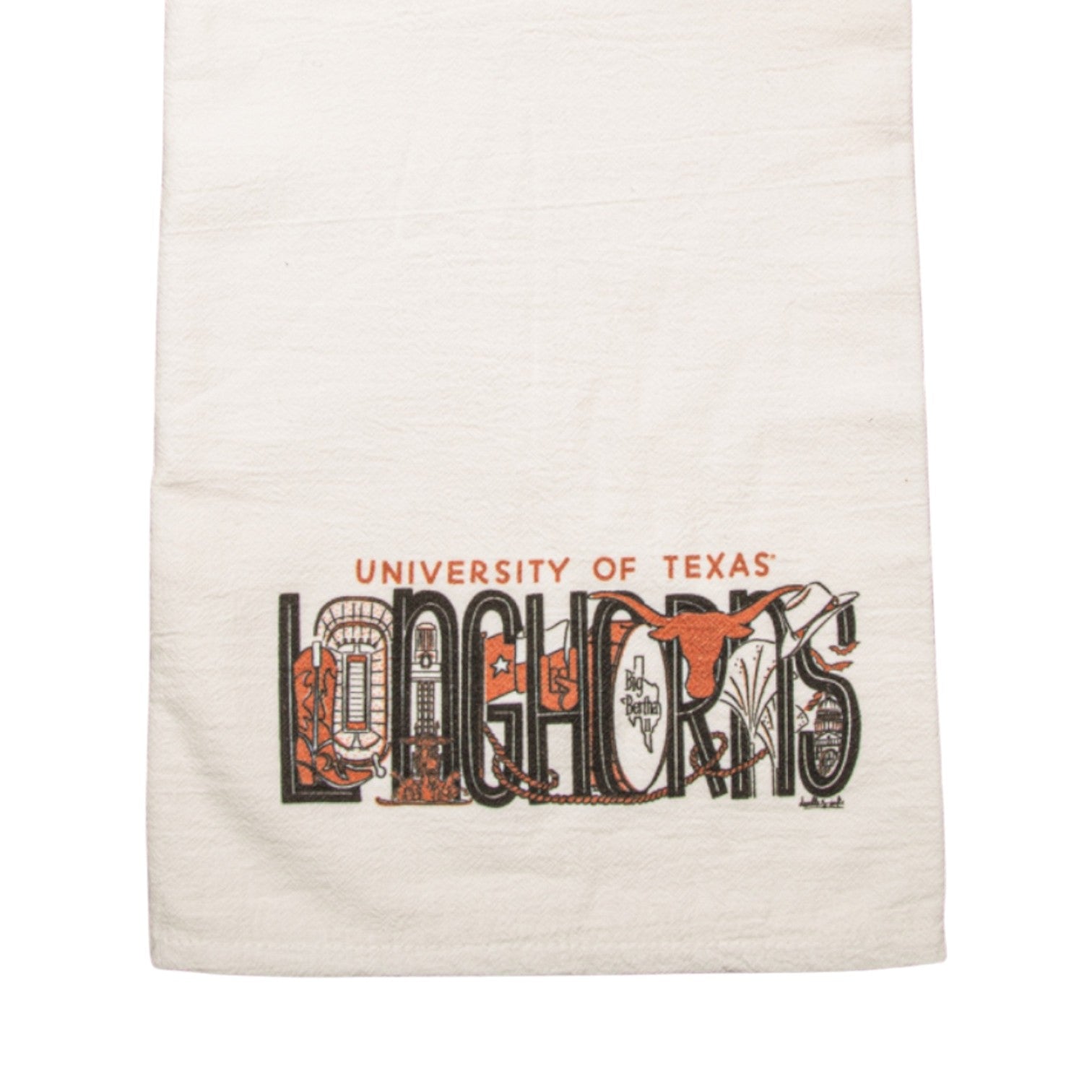 Julia Gash Texas Regina 100% Organic Cotton Tea Towel