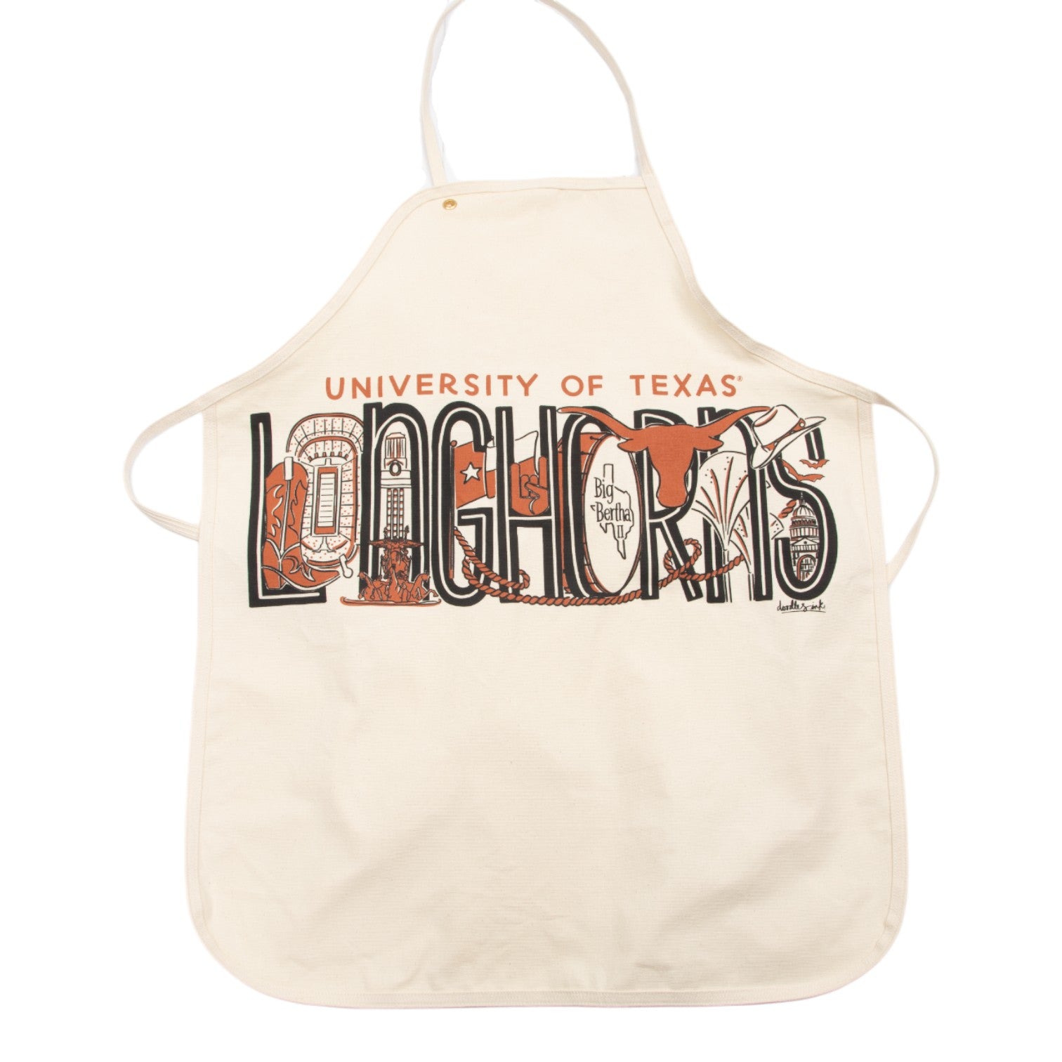 Julia Gash Texas Regina Canvas Apron