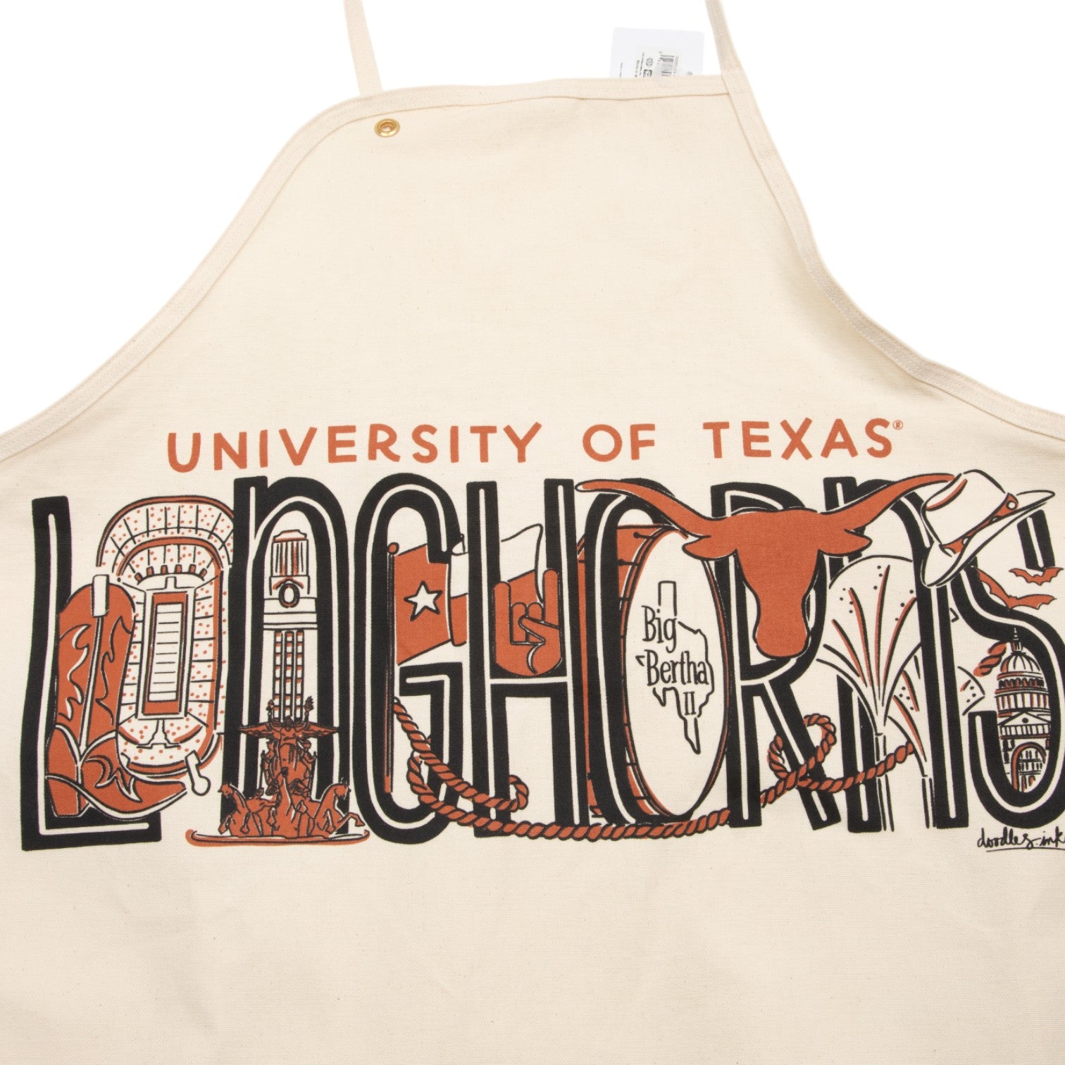 Julia Gash Texas Regina Canvas Apron