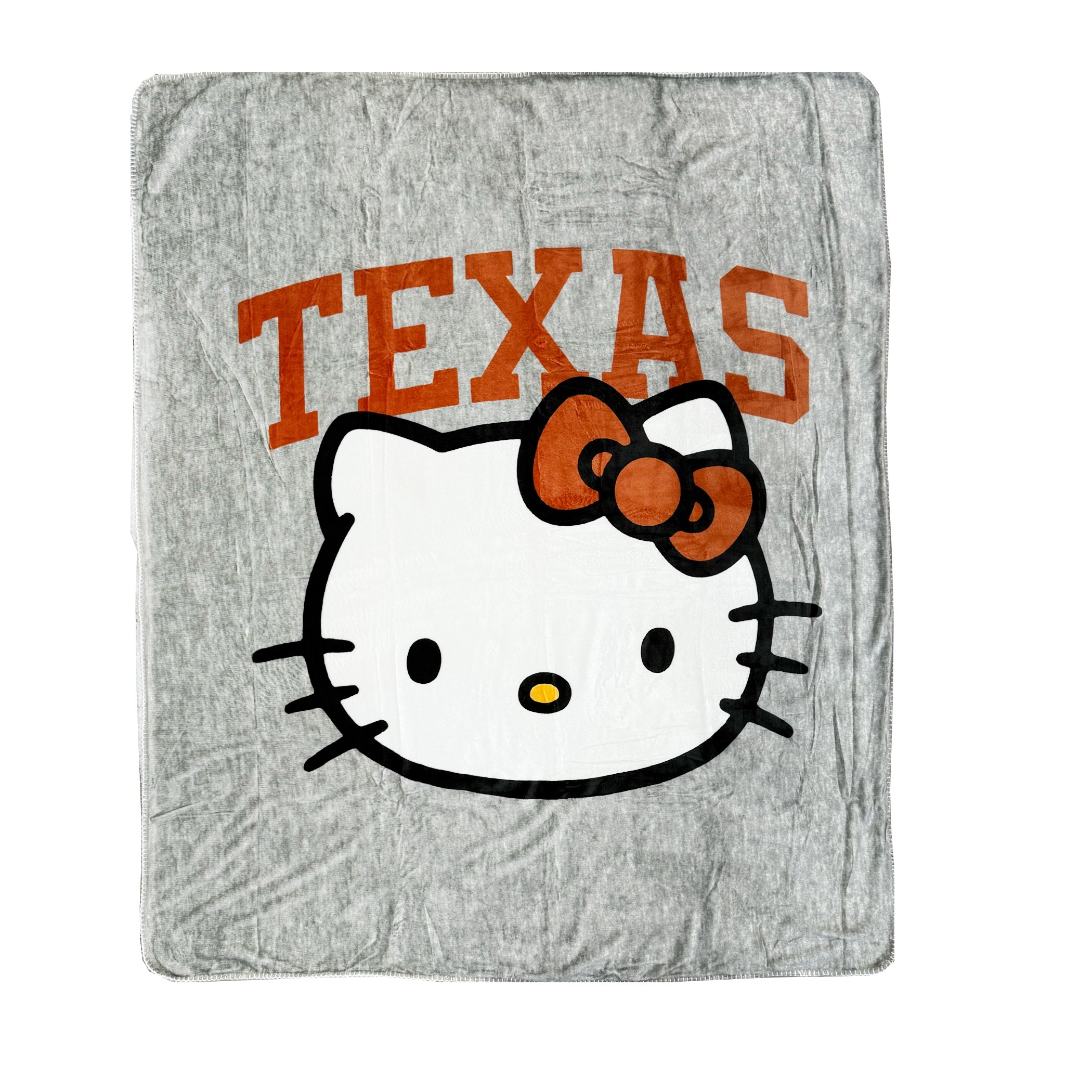 Texas Longhorns Hello Kitty Silk Sherpa Blanket - 60" x 70"
