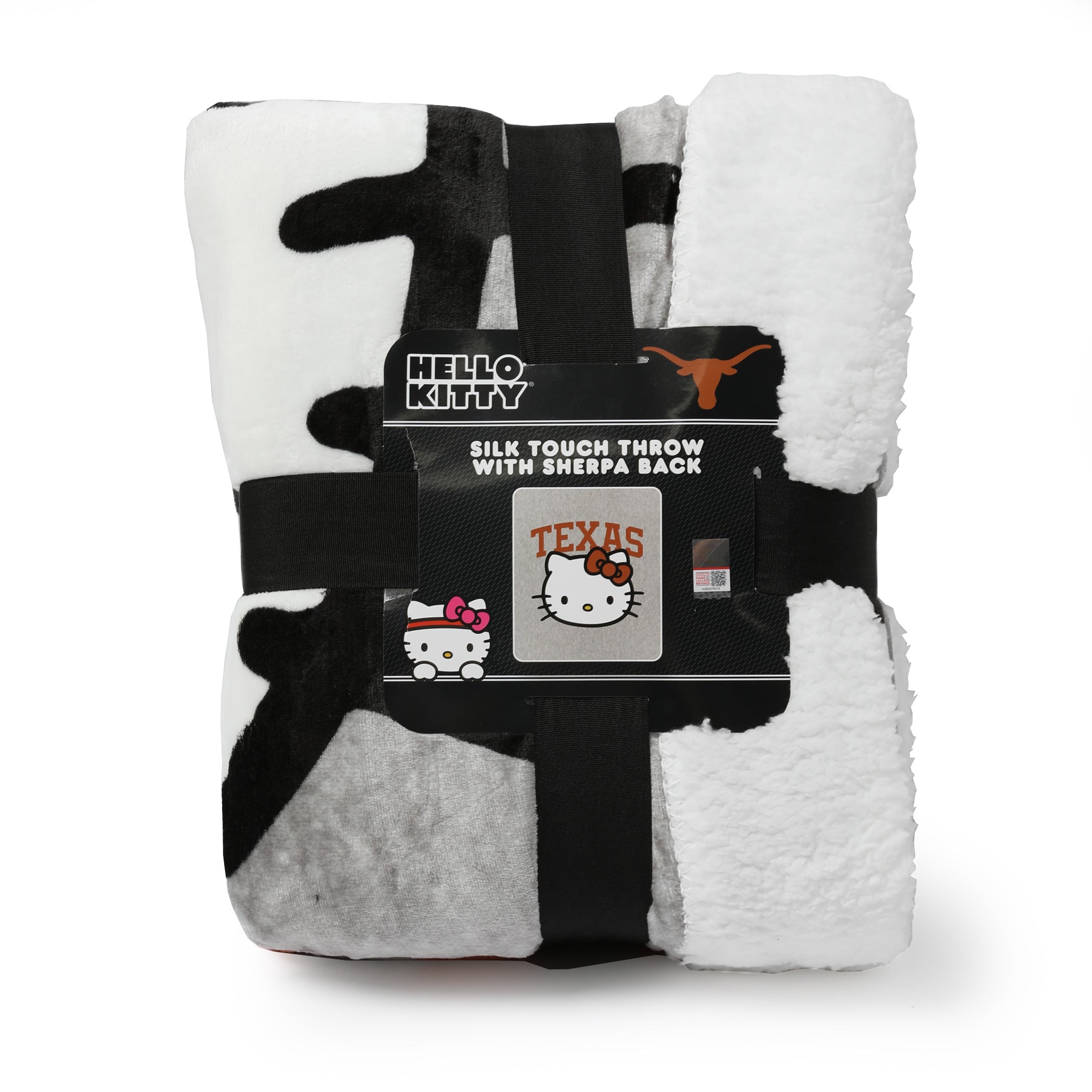 Texas Longhorns Hello Kitty Silk Sherpa Blanket - 60" x 70"