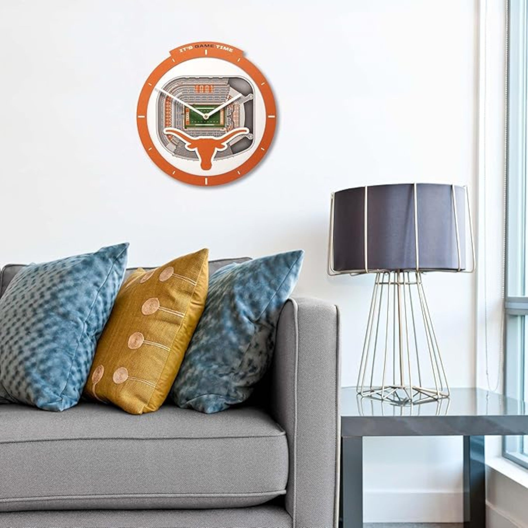 Texas Longhorns 3D Stadium View Wall Clock