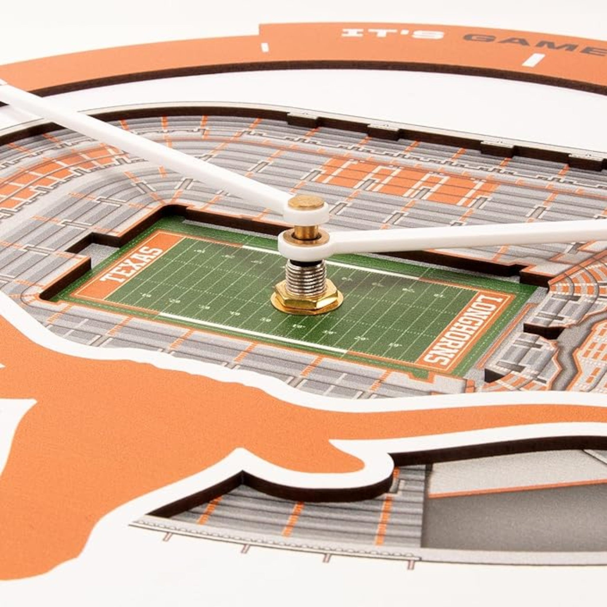 Texas Longhorns 3D Stadium View Wall Clock