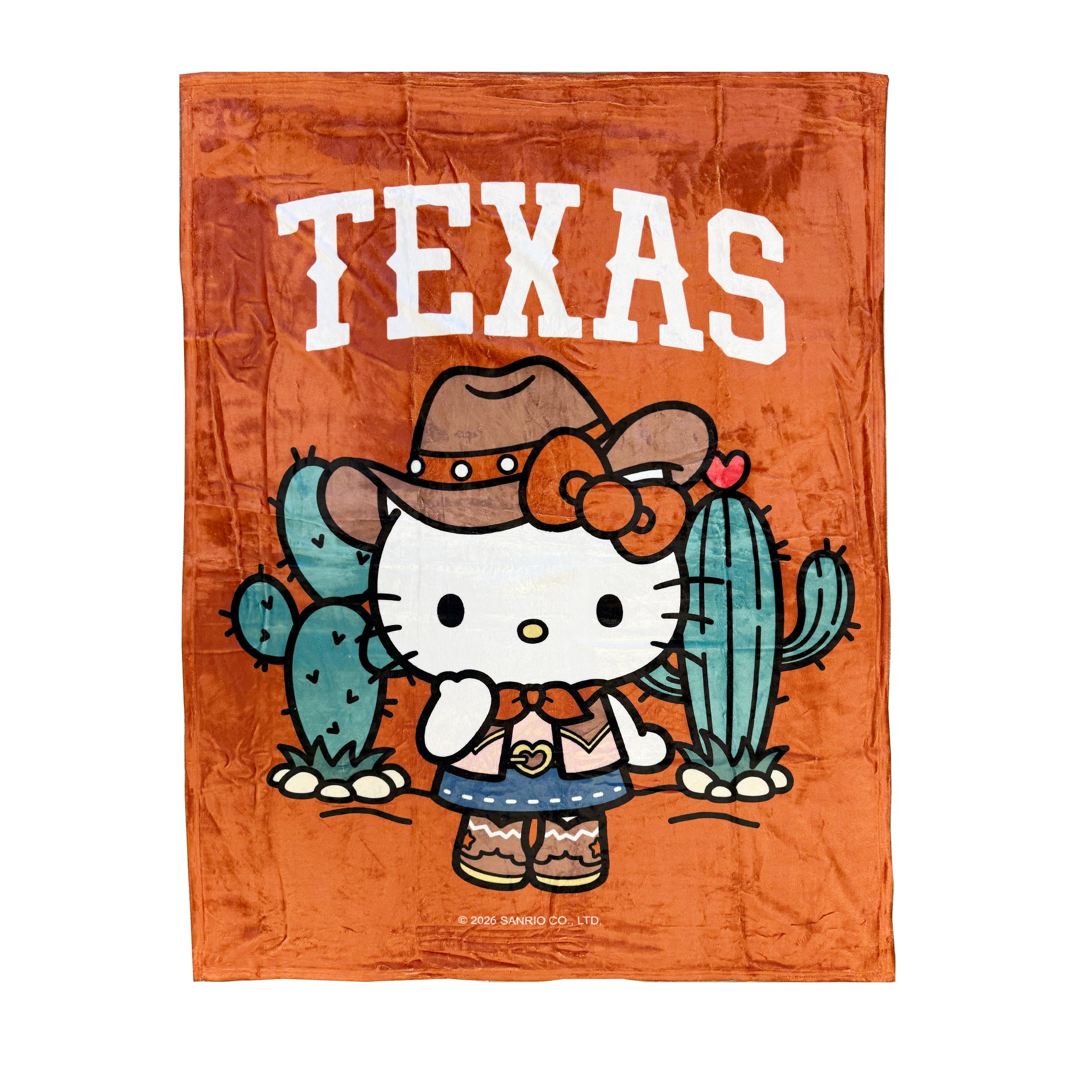 Texas Longhorns Hello Kitty Rancher Blanket - 46x60