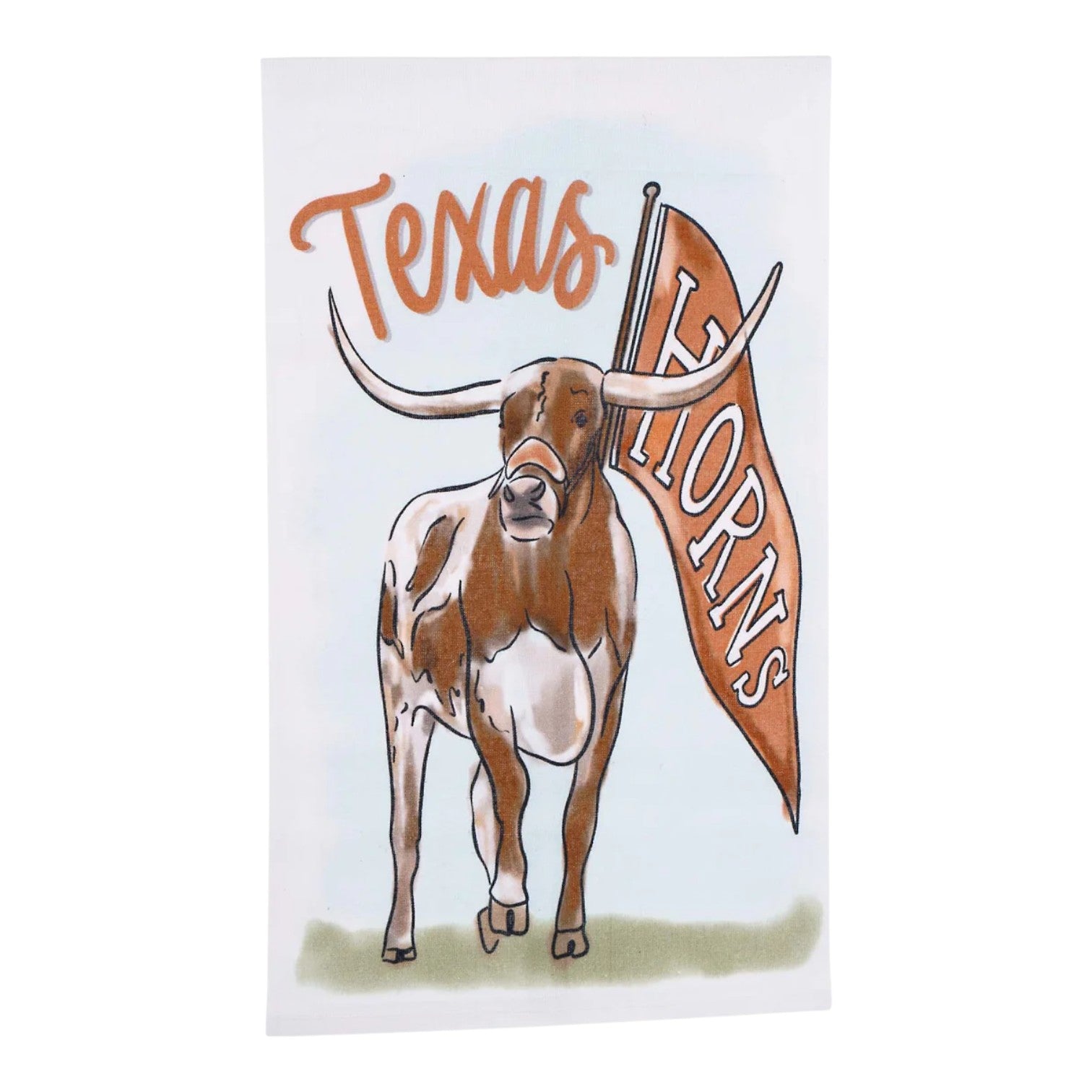 Texas Mascot Tea Towel 19"x25"